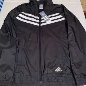 Adidas Women’s Full Zip Wind Jacket Black / White